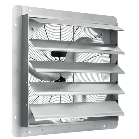 Vevor Shutter Exhaust Fan Shop Exhaust Fan 24'' Wall Mounted Aluminum 3320 CFM VV-ACPQS-24