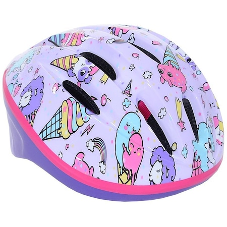 Capstone Ice Cream Multi-Sport Helmet, Adjustable Retention Dial Headgear, 21-1/2 to 22-1/2 in, Lavender 64157