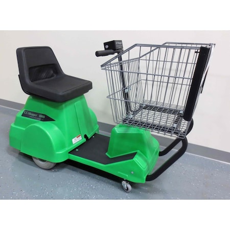Electro Kinetic Technologies ELECTRIC SHOPPING CART RIDER CAPACITY 75O LBS. BASKET CAPACITY 250 LBS.  GREEN EZS--8000-GN
