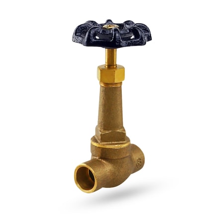 Everflow SWT Long Bonnet Stop Valve, Brass 3/4" 43341-NL