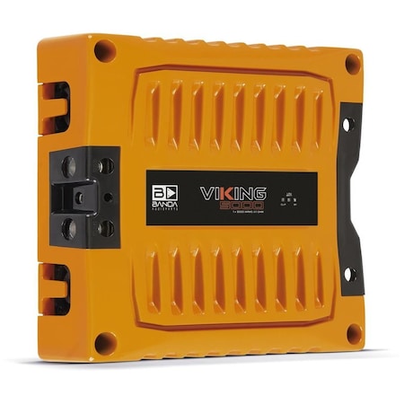 Banda ORANGE One Channel High Power Car Audio Amplifier Stable to one Ohm With Bass Boost LPF and HPF VIK5000.1ORANGE