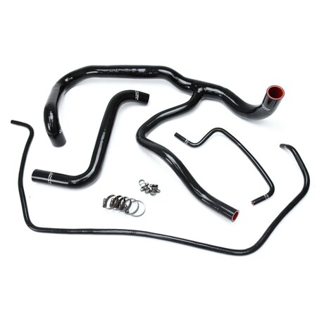 Hps Performance High Temp Reinforced Silicone Radiator Coolant Hose Kit, Black, 57-1594R-BLK
