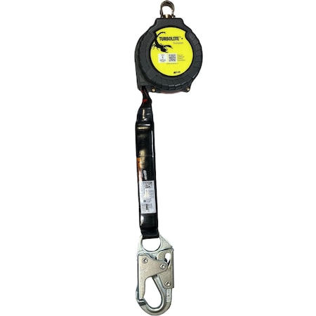 Miller Single Web Personal Fall Limiter with Steel Locking Snap Hook, No Unit Connector MTL-OHS1-03/9FT