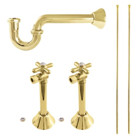 Kingston Brass Plumbing Supply Kit Combo, Polished Brass KPK802