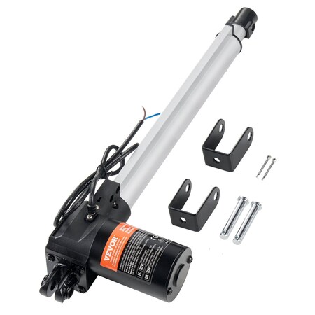 Vevor Linear Actuator 12V 12In Heavy Duty 1320lbs/6000N 0.19 in/s IP44 Protection OK628-6000N