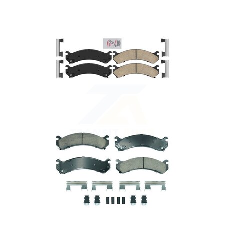 Ameribrakes Front Rear Ceramic Disc Brake Pads Kit For Chevrolet Silverado 3500 HD GMC Sierra Classic KNF-101891
