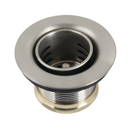 Kingston Brass Stainless Steel Bar Sink Basket Strainer, Brushed Nickel K451BBN