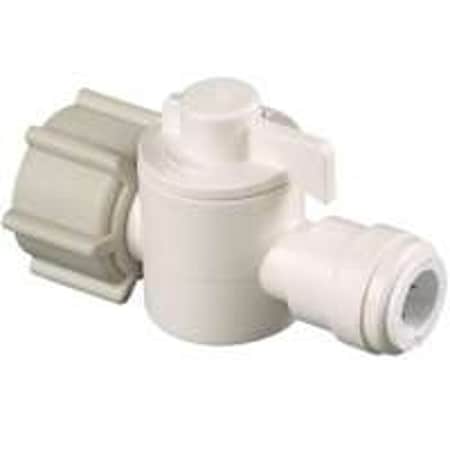 Watts In-Line Valve, 1/2 x 3/8 in Connection, NPS x CTS, 250 psi Pressure, Thermoplastic Body 3552-0808/P-673