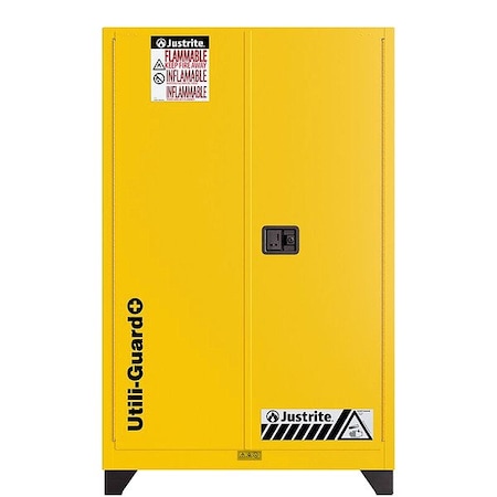 Justrite Utili-Guard+ Flammable Cabinet 45 Gal U894520