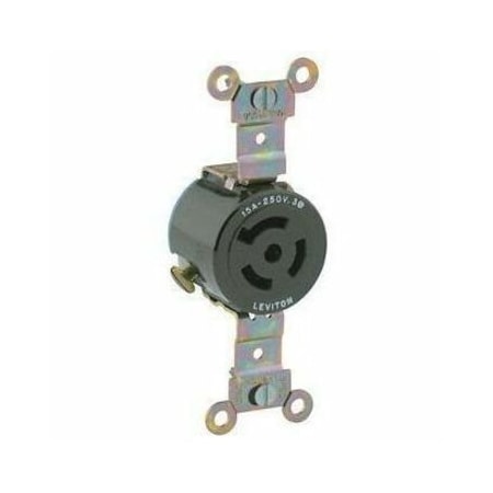 Leviton Industrial Grade Receptacle 15 Amp, 250 Volt 3-Phase 4870
