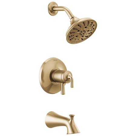 Delta Kayra Monitor 17 Series Tub & Shower Trim, 5.38 in, Champagne Bronze T17433-CZ