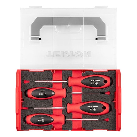 Tekton Screwdriver Set, 10 1/4 in L DWZ90604