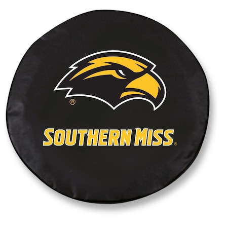 Holland Bar Stool Co 30 x 10 Southern Miss Tire Cover TCE10SouMisBK