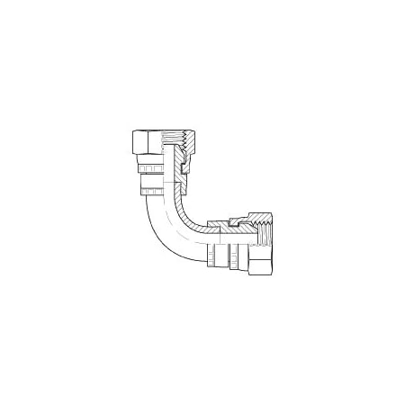 Adaptall 90 Degrees FEMALE BSPP (SWIVEL) X FEMALE BSPP (SWIVEL) ELBOW 1-1/4 in 1-1/4 in 9050-20-20