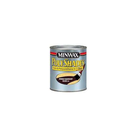 Minwax Co, The Bombay Mahogany Gloss Polyshades Wood Stain, Qt. 61480