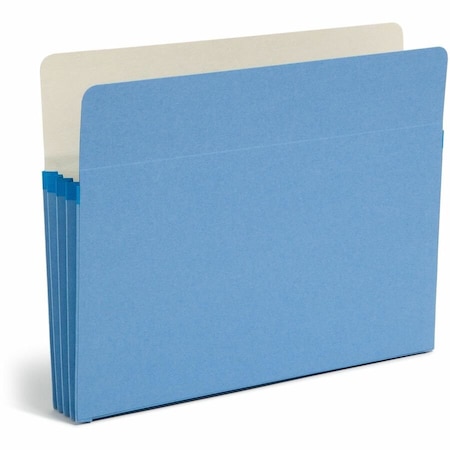 Smead File Pocket, StraightCut Tab, 312 Expansion, Letter Size, Blue, 25 per Box 73225, Blue SMD73225