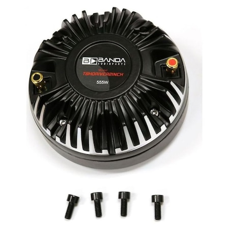 Banda Titanium Diaphragm Compression Driver w/Included bolts top connect to horn flare for high frequency TBHDRIVER2INCH