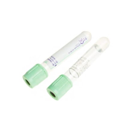 Bd Vacutainer Barricor, Blood Collection Tube, Plastic, 4.5mL, 13x100mm, Lime, 100PK 365049