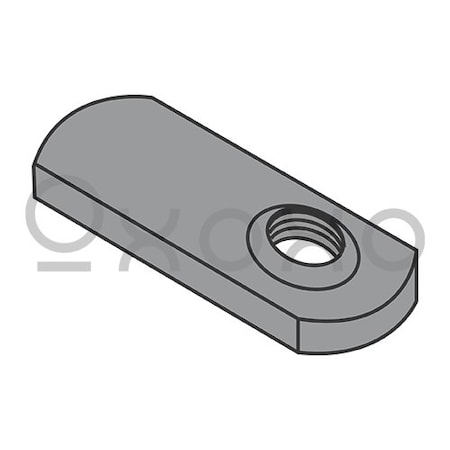 Oxoxo 10-32 Spot Weld Offset Hole Tab Weld Nut Plain, 1000PK 286020