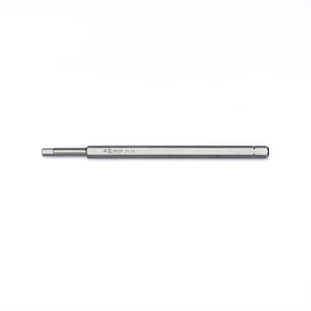 Genius Tools 1/4in Hex Shank, 4mm Hex Screwdriver Bit 125mmL 2634