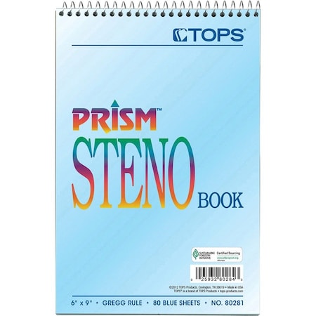 Tops 6 x 9" Prism(TM) Steno Notebook, Pk4 TOP80284
