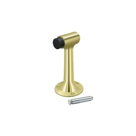 Deltana Door Stops Unlacquered Brass DSF600U3-UNL