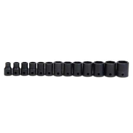 Williams Impact Socket Set, 3/8" D, 13pcs., JHWWS-2-13 JHWWS-2-13