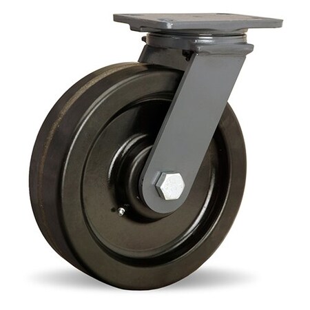 Hamilton Extended Service Swivel Caster, 8" x 2-1/2" Plastex Phenolic Wheel, 3/4" Precision Tapered Bearing S-ES-8PT