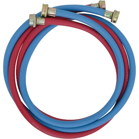 All-Source 3/8 In. X 6 Ft. Reinforced EPDM Rubber Washing Machine Hose, 2PK 093219