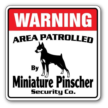 Signmission Miniature Pinscher, 8 Inch X 8 Inch, Decal D-8-WD-MINIATURE PINSCHER
