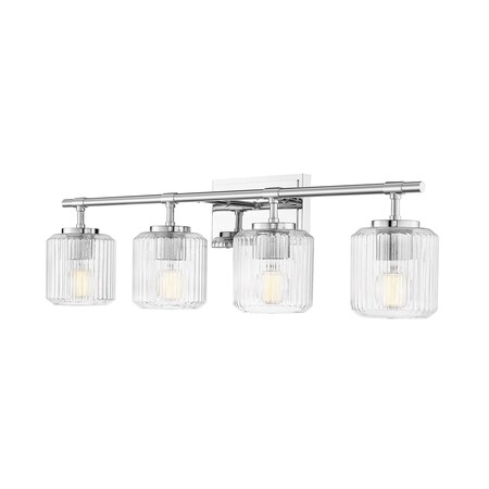 Z-Lite 4 Light Vanity in Chrome 7515-4V-CH