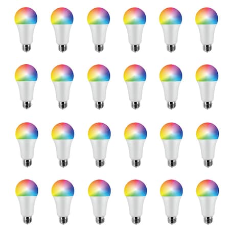 Infibrite A19 WiFi Smart LED Light Bulb, 8W 800LM, Alexa/Google/SIRI, ETL and Energy Star, 24PK IB-007-1-8W-WH-24PK