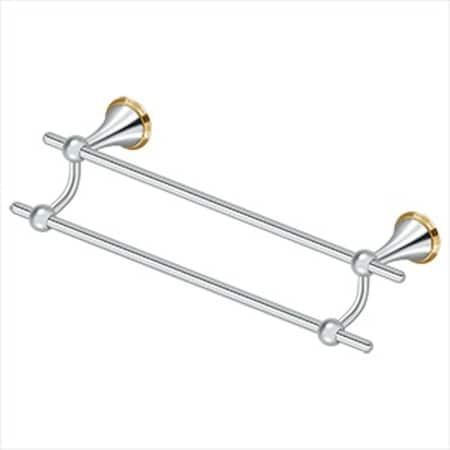 Deltana Towel Holders Bright Chrome by Lifetime Brass KH2006-U26/003