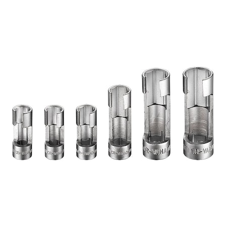 Jtc Auto Tools 6 pcs slotted socket set for thermo switches, nuts and bolts of bent pipes 4536