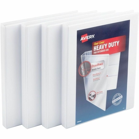Avery BINDER, .5in, 4PK, WH 79709