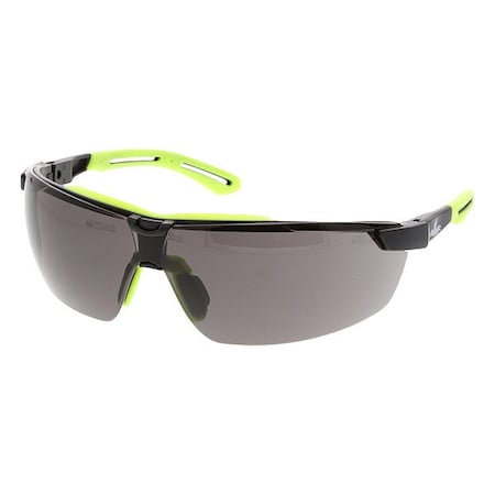 Mcr Safety Klondike (KD7R), Safety Glasses, Anti-Fog, Gray Lens, Black Frame, Half Frame, 1 PR KD7R12AF