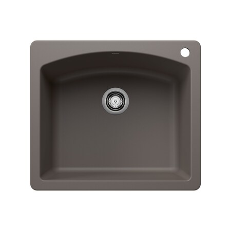Blanco Diamond Single Bowl Dual Deck, Volcano Gray 443097