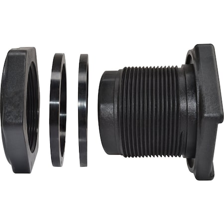 Abbott Rubber Abbott 1-1/4'' Polypropylene Bulkhead Fitting TF125PE