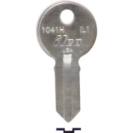 Ilco Illinois Nickel Plated File Cabinet Key IL1 / 1041H, 10PK IAL2412800B