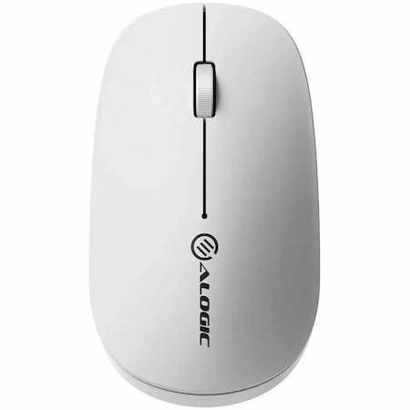 Alogic ECHELON BLUETOOTH USB-C RECHARGEABLE 4 KEYS MOUSE-WHITE AMBT4KWH