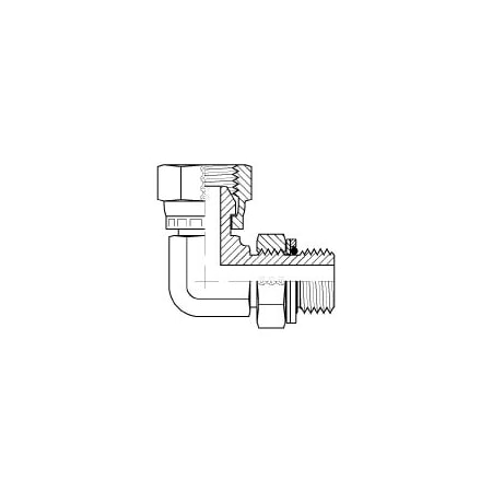 Adaptall 90 Degrees MALE BSPP ADJ. X FEMALE BSPP (SWIVEL) ELBOW 3/4 in 3/4 in 9046-12-12