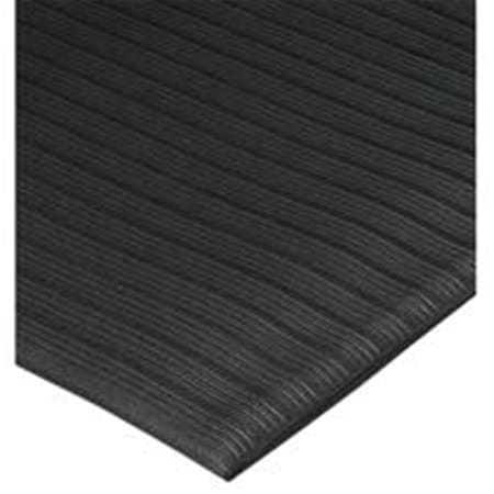 Dwellingdesigns Anti-Fatigue Mat- Vinyl Foam- Beveled Edge- 3ft.x5ft.- Black DW528797