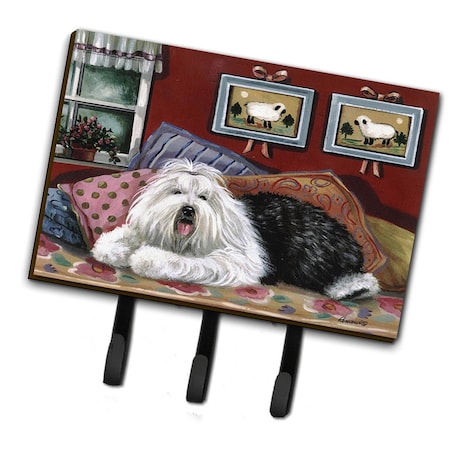 Carolines Treasures 6 x 2 x 9 in. Old English Sheepdog Sweet Dreams Leash or Key Holder PPP3266TH68