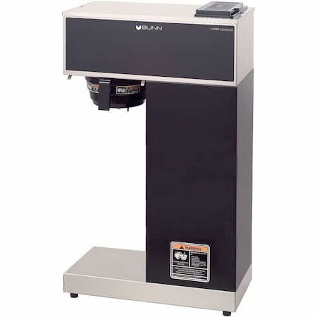 Bunn Pourover Airpot Coffee Brewer System, 1375 W, 12 Cups, Stainless Steel and Black 33200.0010