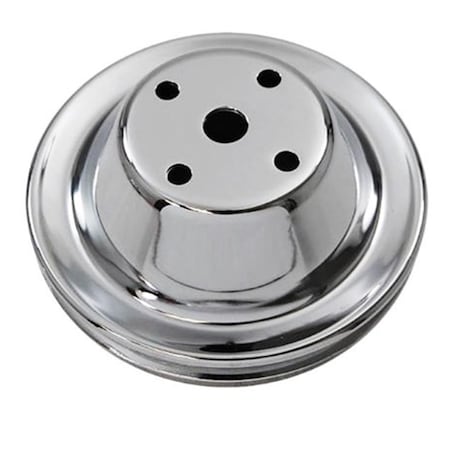 Racing Power R9604 283-350V Crankshaft Pulley for 1969-1981 Chevy Bel Air, Chrome RPC-R9604