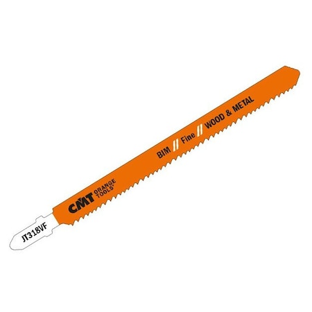 Cmt JIG SAW BLADES WOOD&METAL/FINE STRAIGHT (BIM) 5-1/4inx10-15TPI (5-PCS.) JT318VF-5