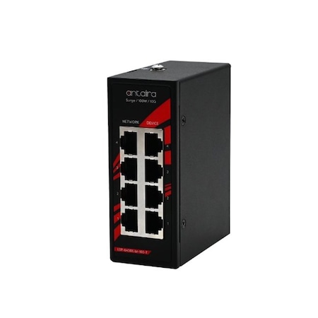 Antaira Industrial 4-port Ethernet PoE Surge Protector, with 4*10/100/1G/2.5G/5 LSP-0400X-bt-100-T