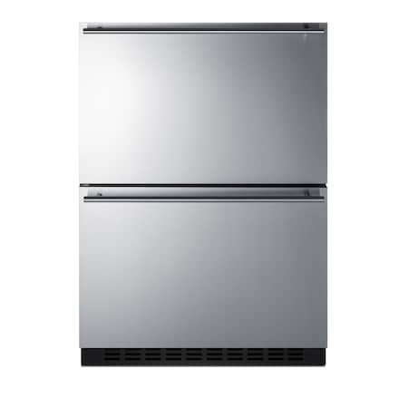 Summit 24in Wide 2-Drawer All-Freezer, ADA Compliant ADFD243