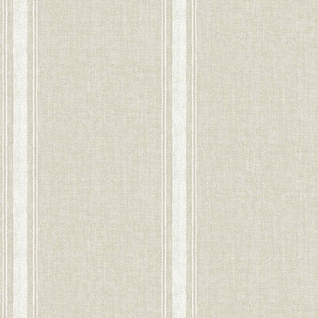 Chesapeake Linette Light Grey Fabric Stripe Wallpaper 3115-12463