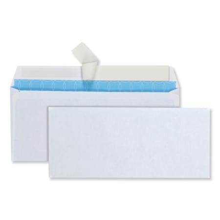 Quality Park Security Envelope, No 10, Commercial Flap, Redi-Strip Closure, 4.13 x 9.5, White, 500PK QUA90019